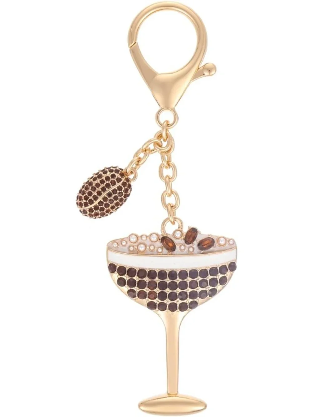 Chic Martini Olive Keychain Charm | Stylish Bag Accessory & Gift for Women